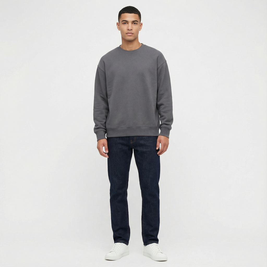 Modern Essential Heavyweight Sweatshirt – Charcoal Grey | Mavro Trend