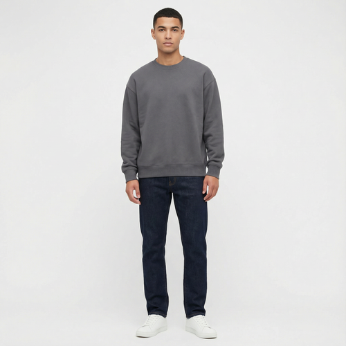 Modern Essential Heavyweight Sweatshirt – Charcoal Grey | Mavro Trend
